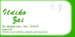 ildiko zai business card