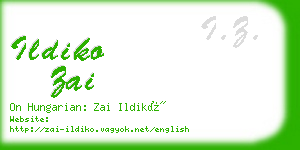 ildiko zai business card